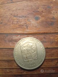 Moneta da 2 corone della Cecoslovacchia del 1972