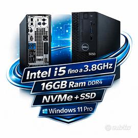 DELL 5050 Nvme+ssd 16Gbram i5