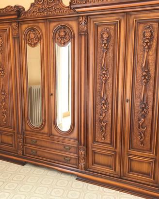 Armadio 6 Ante con Specchio – Stile Classico