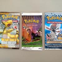 bustine Pokemon vintage Gym Heart Gold aperte 