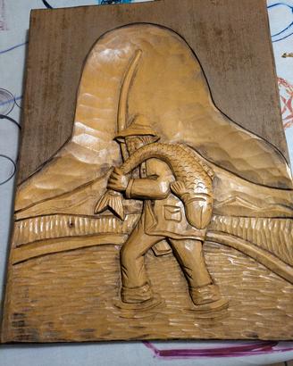 quadro intagliato in legno