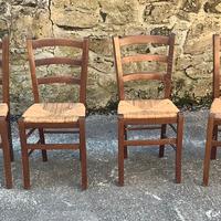 4 sedie impagliate contadine