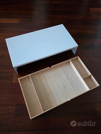 Supporto monitor con cassetto