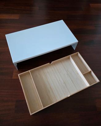 Supporto monitor con cassetto