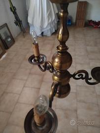 lampadario in ottone 