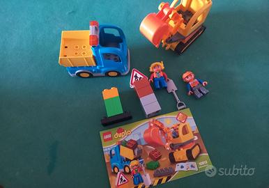 Lego Duplo 10812 “Camion e scavatrice cingolata”