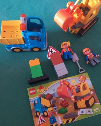 Lego Duplo 10812 “Camion e scavatrice cingolata”