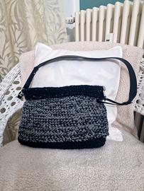 Borsa artigianale fatta a mano Nera e Grigia