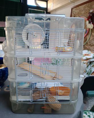 Casetta per criceti 3 piani 