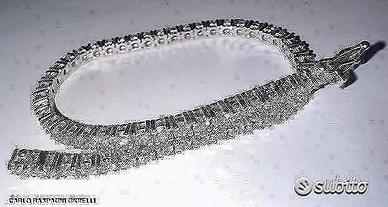 BRACCIALE TENNIS ORO 18kt. DIAMANTI NATURALI 3,00