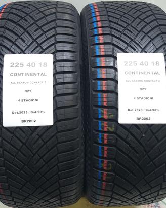 2 GOMME 225 40 18 CONTINENTAL BR2002