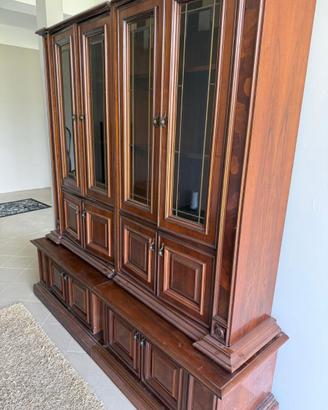 Elegante Mobile Libreria Vetrina in Stile Classico