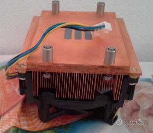 2 Ventole cpu P4 con radiatore in rame nuove