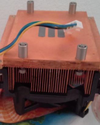 2 Ventole cpu P4 con radiatore in rame nuove