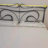 Letto matrimoniale ferro battuto blu GiustiPortos