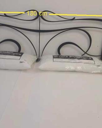 Letto matrimoniale ferro battuto blu GiustiPortos