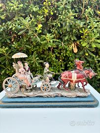 Scultura Carrozza Capodimonte