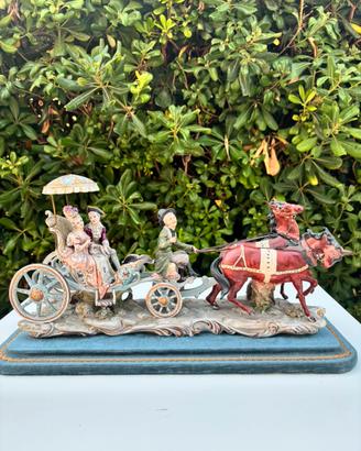 Scultura Carrozza Capodimonte
