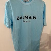 T-shirt Balmain Paris azzurra