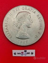 1965 Regno Unito 5 Scellini Winston Churchill