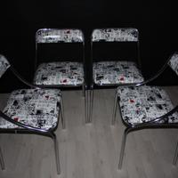 SEDIE ACCIAIO ORIGINALI ANNI '70