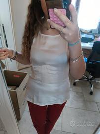 Canottiera intimissimi in seta bianca 🤍