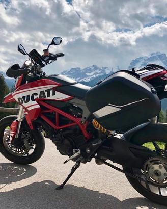 Borse laterali Givi + telaio Hypermotard