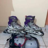 Pattini in linea oxelo + kit di protezione incluso