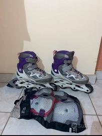 Pattini in linea oxelo + kit di protezione incluso