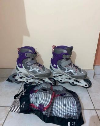 Pattini in linea oxelo + kit di protezione incluso