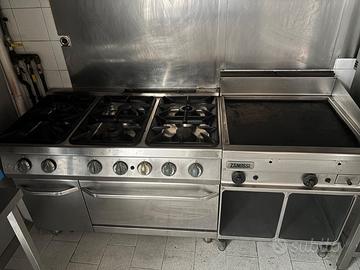 cucina professionale Zanussi 6 fuochi
