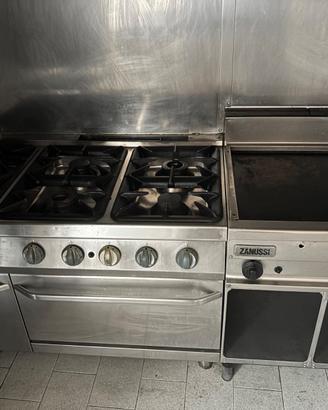 cucina professionale Zanussi 6 fuochi