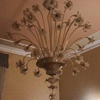 Lampadario in vetro di murano anno 1950