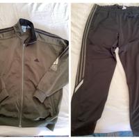 Tuta uomo Adidas verde/nera  taglia XXL