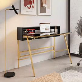 SCRIVANIA FULTON 120 CM IN VETRO TEMPERATO  DESIGN
