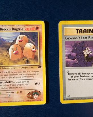 Lotto Pokemon : Brock's Dugtrio + Giovanni
