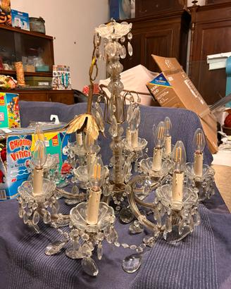 Lampadario a goccia vintage