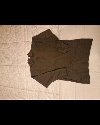 pile verde in cotone