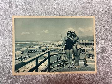 Lotto di vecchie cartoline 4 pz, 2 donne Viareggio