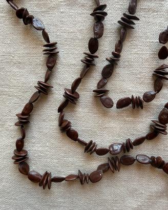 Collana etnica artigianale semi naturali Bolivia