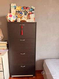 Scarpiera IKEA 4 Scomparti - Marrone Scuro