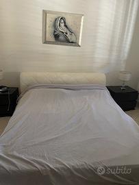 Letto matrimoniale pelle
