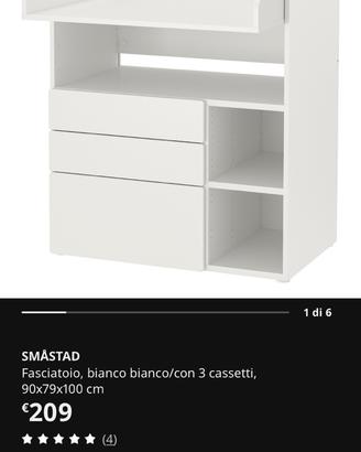 Fasciatoio Ikea Smastad