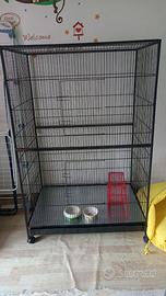 Gabbia voliera ampia per uccelli o roditori