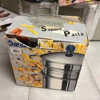 Set pentola coperchio e scol Pastidea acciaio Inox