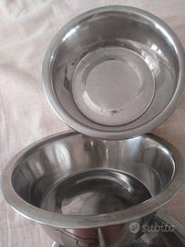 ciotole in metallo come foto set completo 3