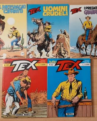 5 Fumetti Tex - (n° 38-62-346-405-406)