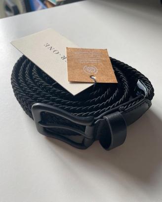Cintura Pier One Nera Intrecciata Taglia 110 Nuova
