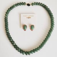 Collana con orecchini in Avventurina 