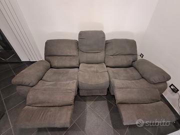 Divano 3 posti reclinabile elettrico